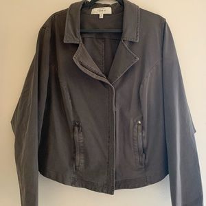 Torrid cropped soft denim jacket